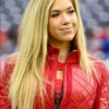 Gracie Hunt Red Leather Jacket