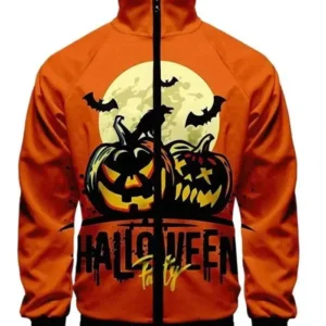 Halloween-Party-Orange-Zip-up-Bomber-Jacket.webp