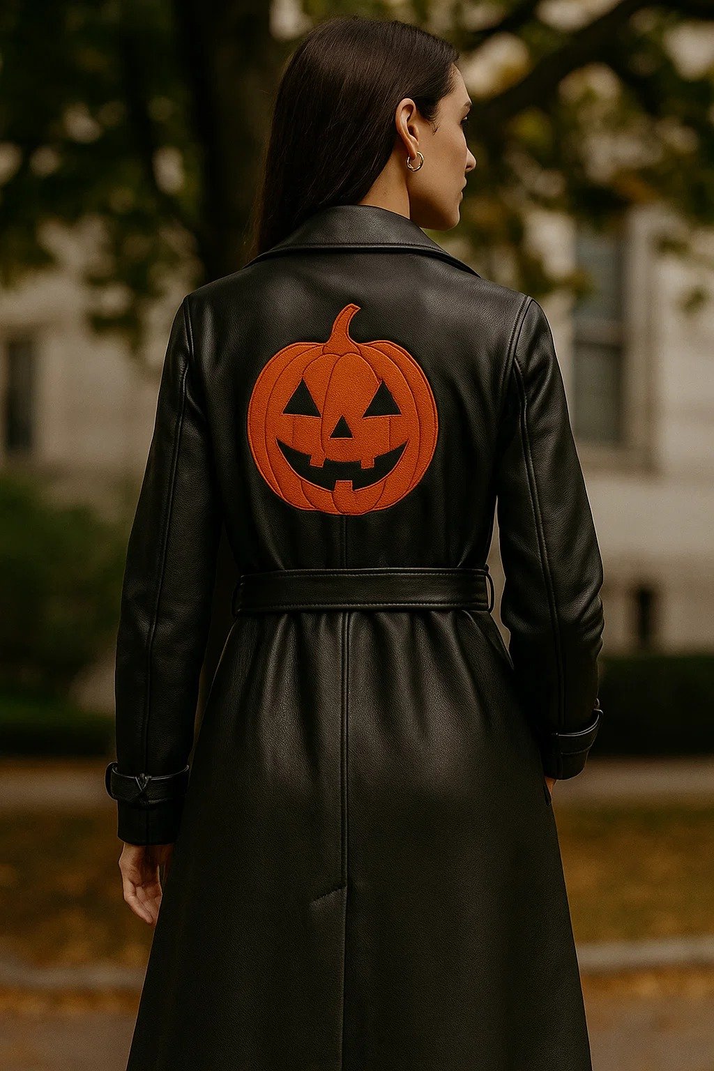 Halloween-Pumpkin-Style-Black-Trench-Coat-Handmade-Unisex-Genuine-Leather-Black-Long-Coat-back-2.jpeg