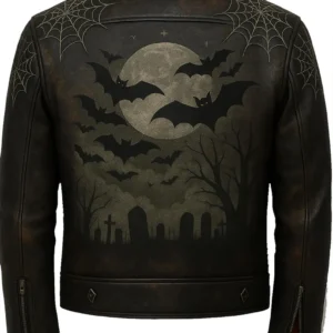 Halloween-Specter-Leather-Jacket-Glow-in-Dark-Webs-Gothic-Bats-back.webp