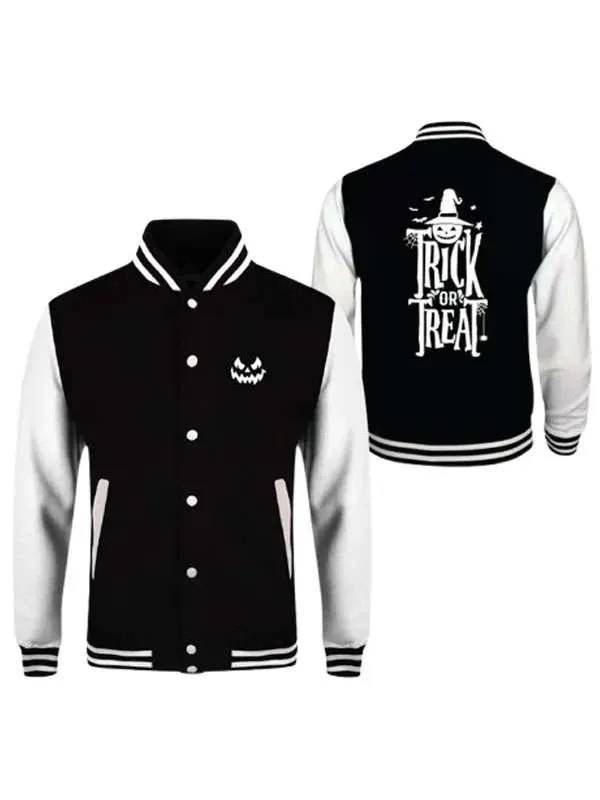 Halloween Trick or Treat Varsity Jacket