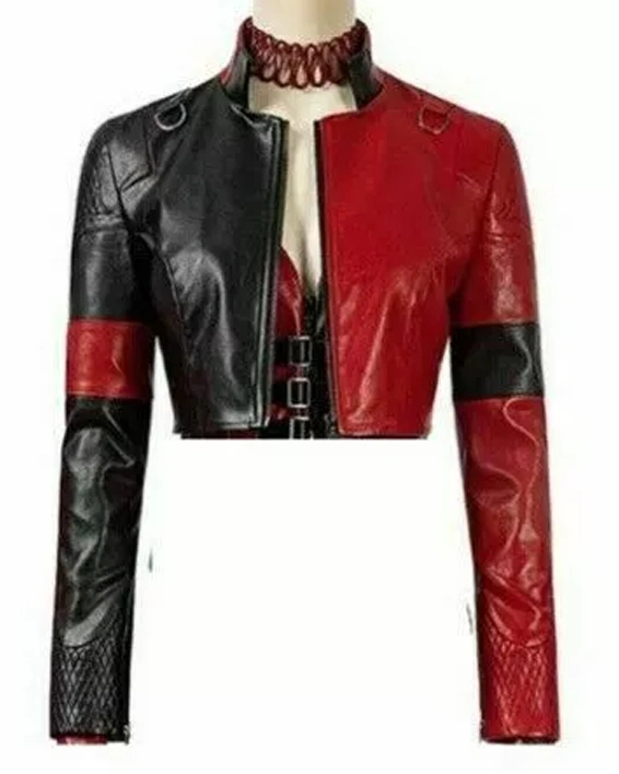Harley Quinn Suicide Squad Kill The Justice League PU Leather Jacket