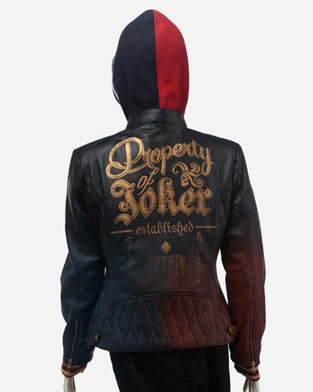 Harley Quinn Daddy?s Lil? Monster Quilted Leather Jacket - Image 3