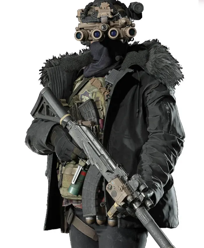 Hound Wolf Squad Resident Evil 8 Gray Jacket