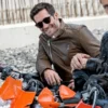 In The Grey 2026 Jake Gyllenhaal Leather Jacket