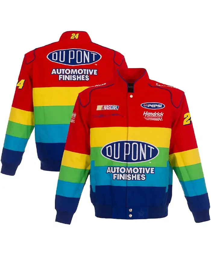 Jeff Gordon NASCAR Rainbow Colored Jacket