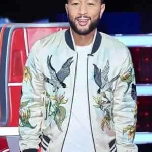 John Legend Bird Print Bomber Jacket