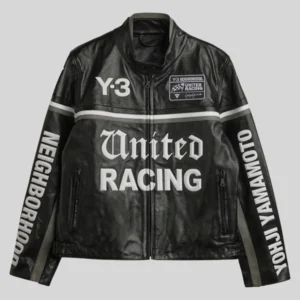 Jude Bellingham Y-3 NBHD Leather Racer Jacket For Sale