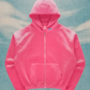 Justin Bieber x SKYLRK Pink Hooded Jacket