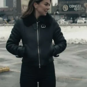 Karla Dixon Reacher S02 Shearling Leather Jacket