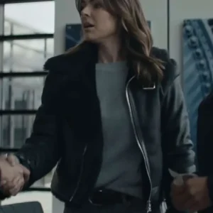 Karla Dixon Reacher S02 Shearling Leather Jacket for Sale