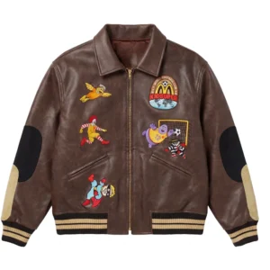 KidSuper x McDonald’s Distressed Faux Leather Jacket
