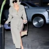 Kim Kardashian Beige Gucci Trench Coat
