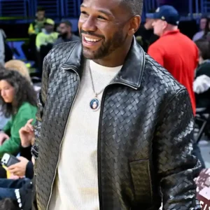 Lakers vs Pelicans Floyd Mayweather Jr. Leather Jacket