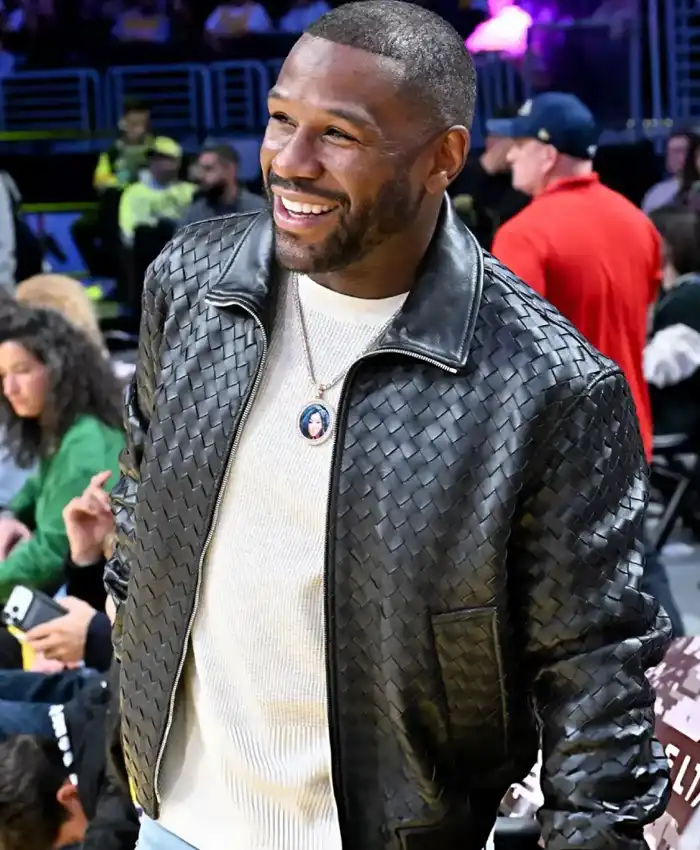 Lakers vs Pelicans Floyd Mayweather Jr. Leather Jacket