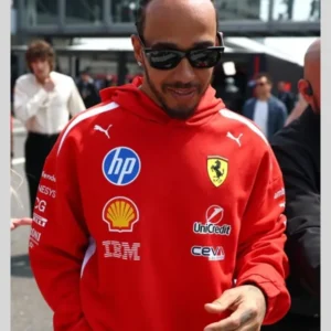 Lewis Hamilton Ferrari Red Hoodie