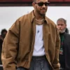 Lewis Hamilton Grand Prix Brown Jacket