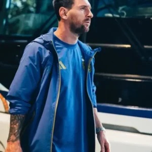 Lionel Messi Argentina Team Training Blue Jacket Shop Now