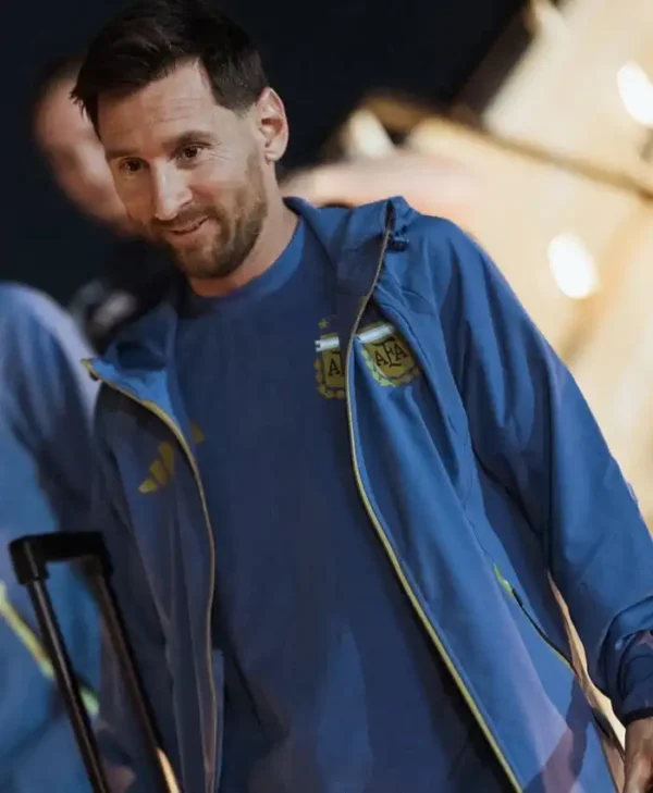 Lionel Messi Argentina Team Training Blue Jacket