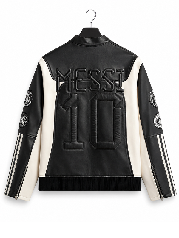 Lionel Messi Football Leather Biker Jacket For Sale