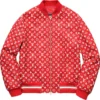 Louis Vuitton x Supreme Leather Baseball Jacket