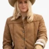 Marshals S01 Dolly Weaver Brown Suede Jacket