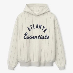 Men and Women Atlanta Braves Essential Pinstripe Hoodie