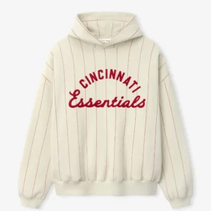 Men and Women Cincinnati Reds Essential Pinstripe Hoodie