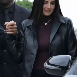 Michelle Saniei LA Street Style 2026 Leather Trench Coat