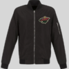Minnesota Wild Black Bomber Jacket