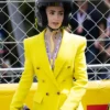 Monaco GP 2026 Lily Collins Yellow Blazer