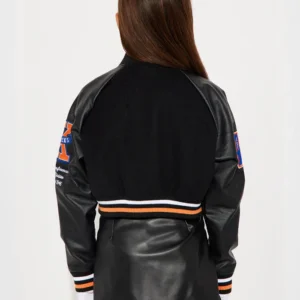 NY Knicks Jump Shot Black Bomber Jacket Buy Now