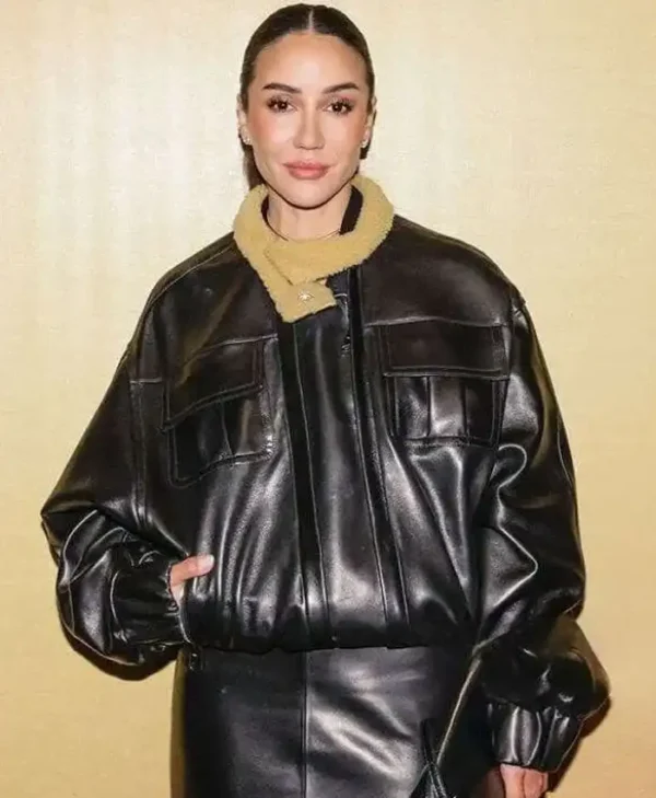 NYFW 2026 Tamara Kalinic Black Leather Jacket
