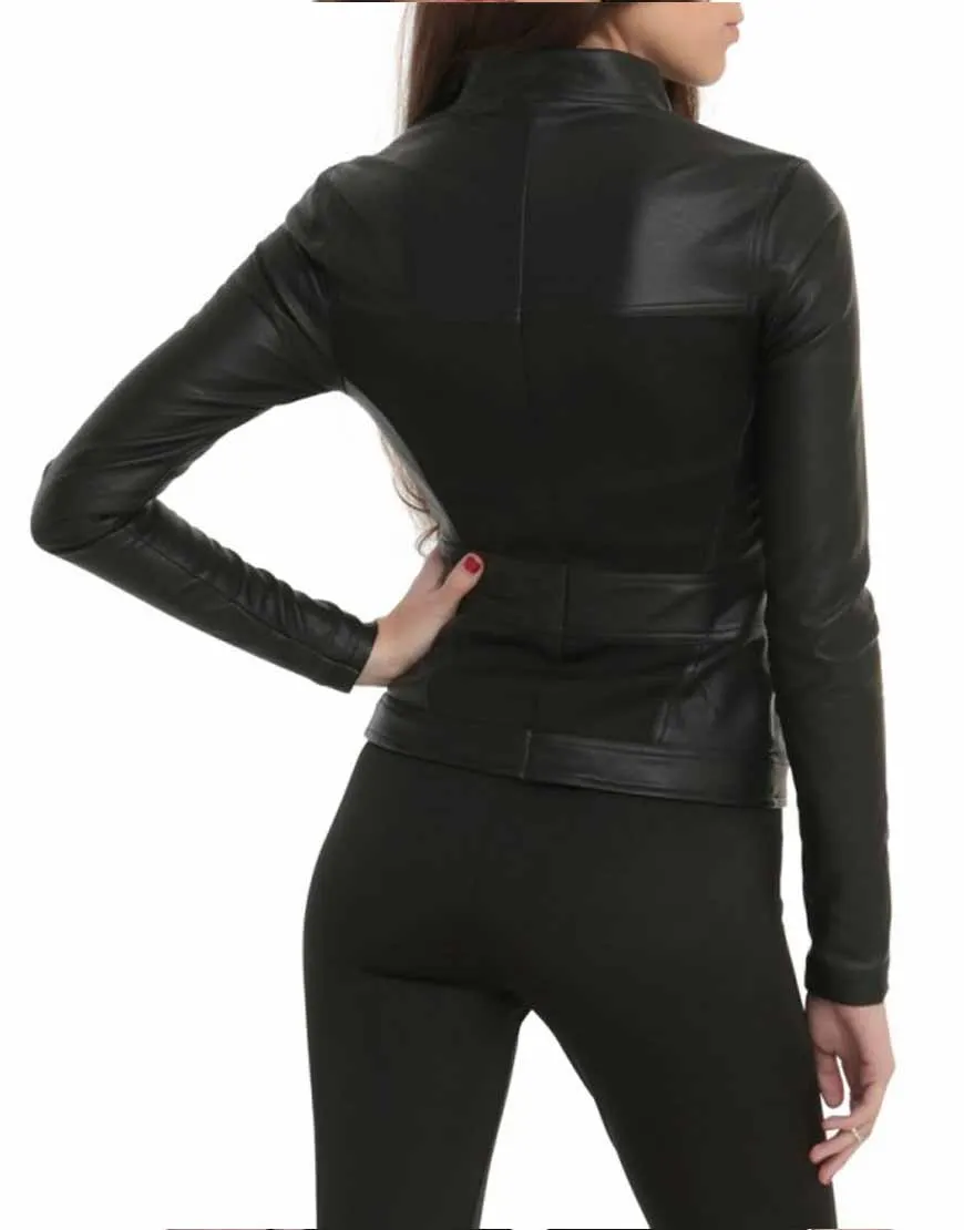 Natasha Romanoff Avengers Endgame Leather Jacket - Image 2