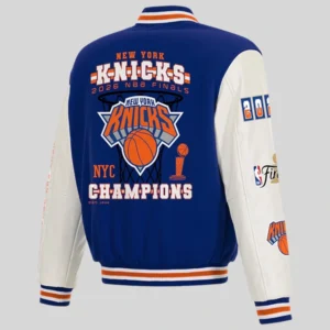 New York Knicks 2026 NBA Finals Champions Reversible Varsity Jacket for sale