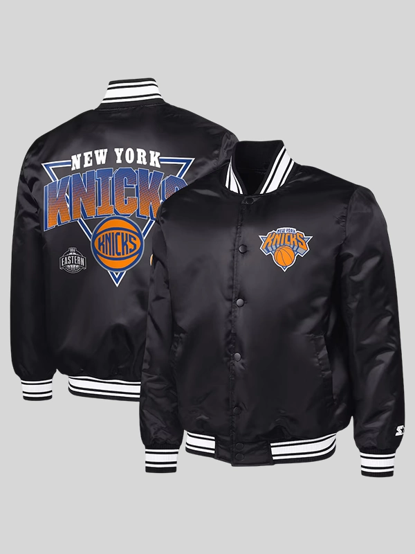 New York Knicks Starter Triangle Varsity Jacket