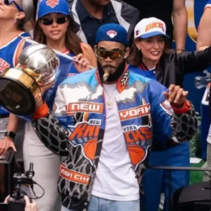New York Knicks Victory Parade 2026 Karl-Anthony Towns Jacket