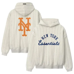 New York Mets Unisex Essential Pinstripe Hoodie