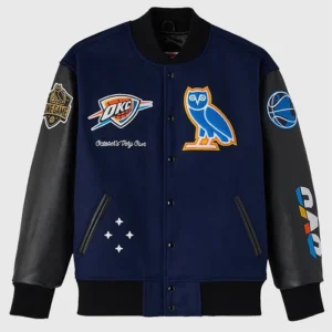 OVO x NBA Oklahoma City Thunder Varsity Jacket
