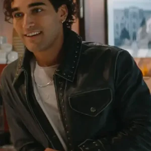 Off Campus S01 Josh Heuston Black Leather Jacket