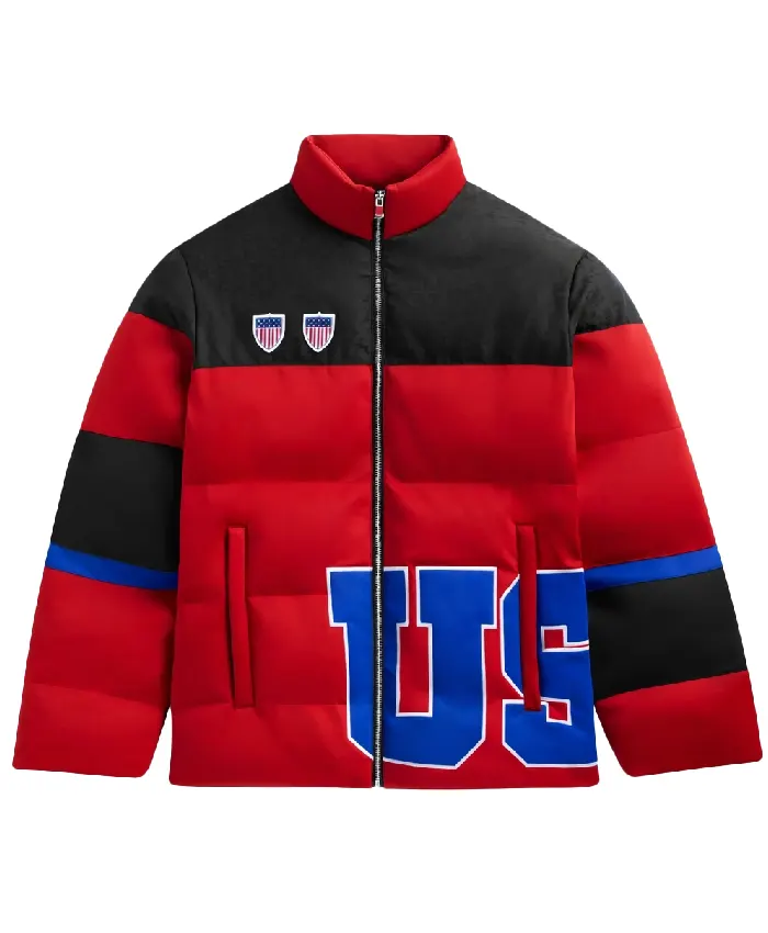 Off Season Team USA Red Puffer Jacket