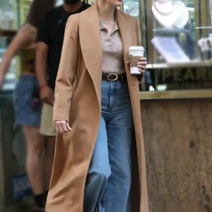 Off Weeks Jessica Chastain Wool Coat For Sale