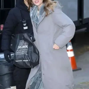 One Night Only 2026 Maya Hawke Grey Coat For Sale