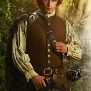 Outlander S08 Jamie Fraser Brown Vest