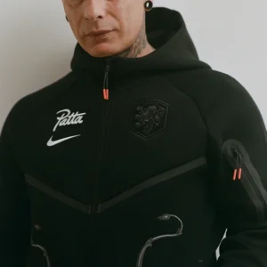 Patta x Nike Netherlands Tech Fleece Black Hoodie