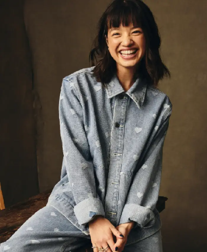 Pizza Movie Peyton Elizabeth Lee Denim Jacket