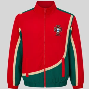 Portugal Red And Green Windbreaker Jacket