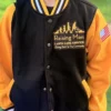 Rising Man Lawn Care Service Varsity Jacket