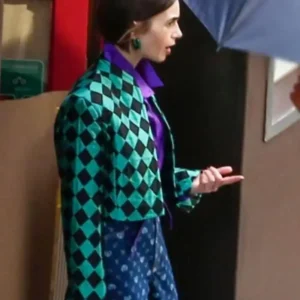 Shop Emily In Paris S06 Lily Collins Cropped Jacket