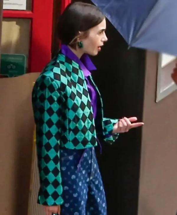 Shop Emily In Paris S06 Lily Collins Cropped Jacket